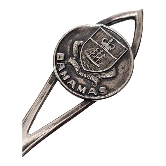 Bahamas Sterling BMC Silver Small Demitasse Souvenir Spoon Vintage 925‎ - Picture 2 of 5